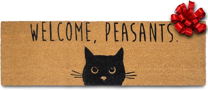 MAINEVENT Welcome Peasants Cat Doormat 50x15 Inch, Large Welcome Mat - Image 8