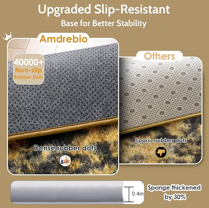 Amdrebio Black Gold Yellow Grey Rugs - Image 5