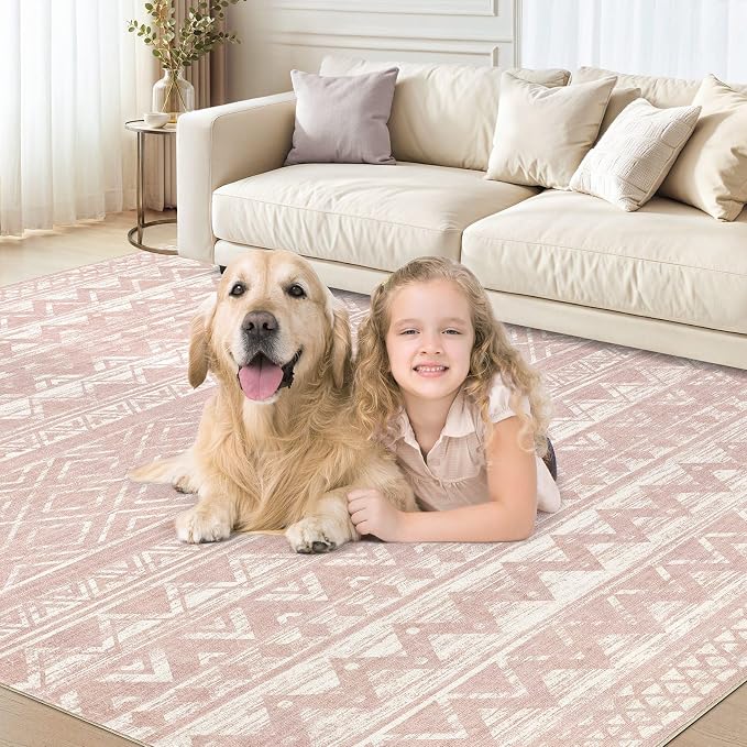 cotiled 6x9 Area Rug Living Room: Washable Boho Rugs - Image 8