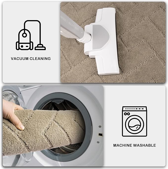 PURRUGS Dirt Trapping Door Mat 48" x 48", Non-Slip Machine Washable Entry Rug - Image 7