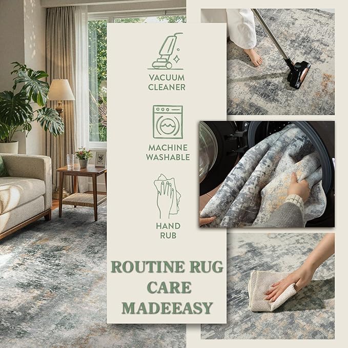 Lahome Modern Abstract Area Rug 6x9 Rugs - Image 6