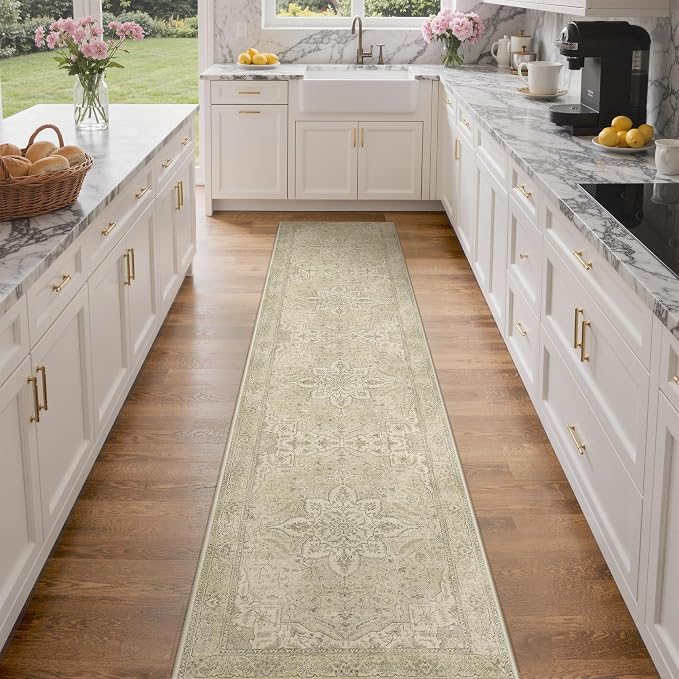 GENIMO 2X10 Washable Vintage Runner Rug - Image 2