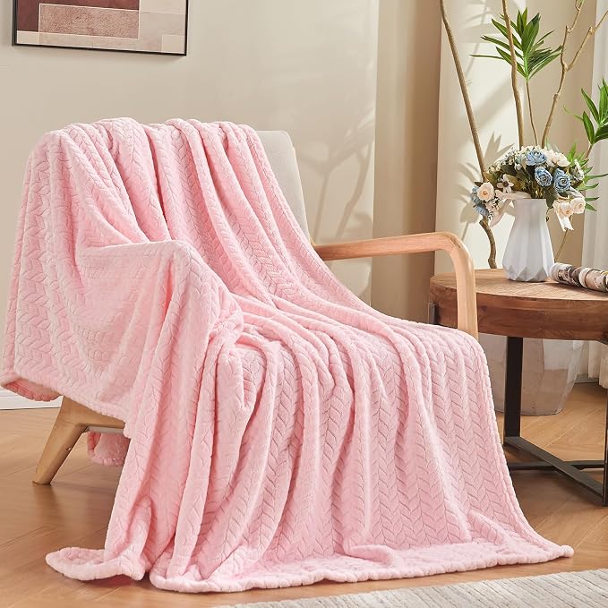 inhand Pink Fleece King Blanket - Image 5