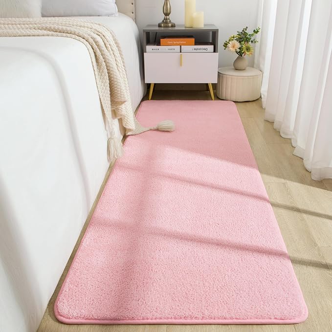 Soft Runner Rugs for Bedroom 2x6, Non Slip Runners for Hallway Kitchen Laundry by BBENRON