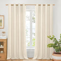 BGment 108 Inch Long Linen Curtains by BGment