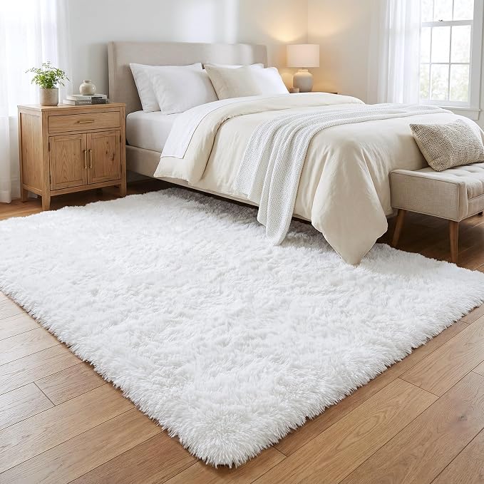 Merelax Soft Modern Indoor Large Shaggy Rug - Image 2