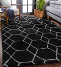 ONASAR Area Rugs for Bedroom Living Room, Fluffy 4x6 Black and White Rug by ONASAR