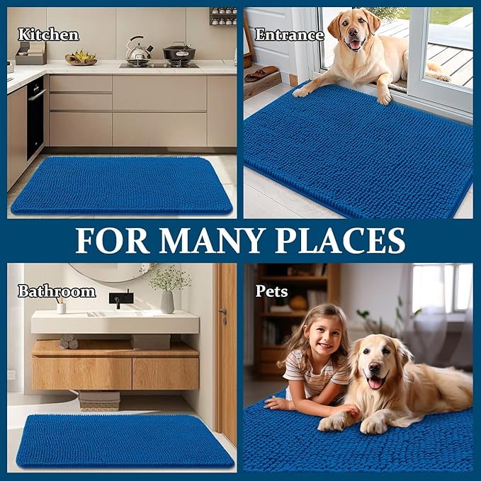OLANLY Dog Door Mat for Muddy Paws 70x46, Absorbs Moisture and Dirt, Absorbent - Image 8