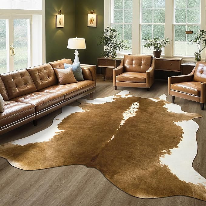 BENRON Premium Cowhide Rug, Faux Cow Hide Rugs - Image 4