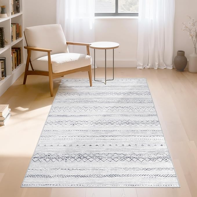 cotiled 3x5 Area Rug Living Room: Washable Boho Rugs - Image 2