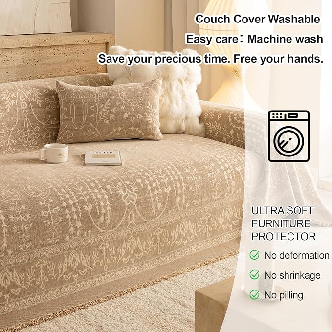 ROOMLIFE Couch Cover Boho Sofa Covers - Image 6