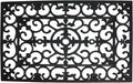 DII Rubber Doormats Collection All Weather, Wrought Iron by DII
