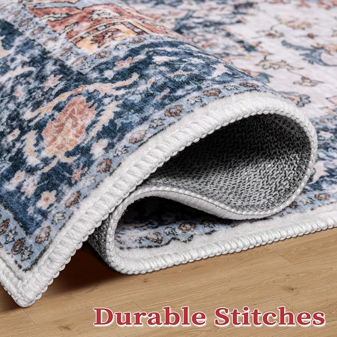 SERISSA Boho Rugs for Entryway, 2x3 Entryway Rug Non-Slip Washable Small Area - Image 6