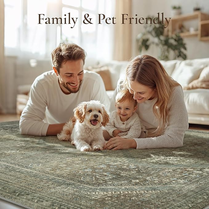GENIMO Runner Rug 2x12 Non Slip Machine Washable Hallway Runner Rug, Low Pile - Image 6