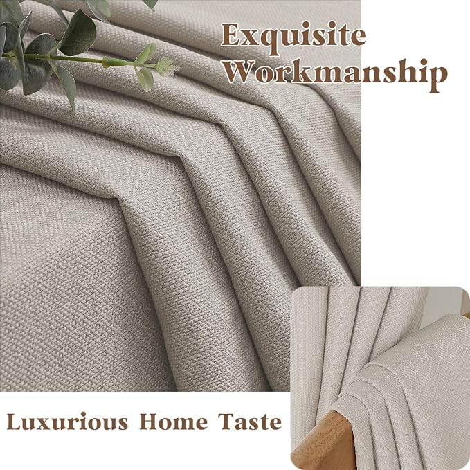 Gwine Valance Curtain, Light Filtering Faux Linen Textured Valance Kitchen - Image 8