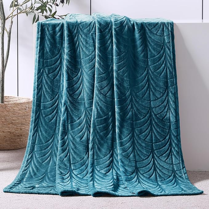 Whale Flotilla Flannel Fleece Throw Blanket - Image 2