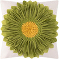 OiseauVoler 3D Sunflower Throw Pillow Cover Decorative Handmade Pillowcase by OiseauVoler