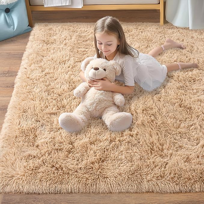 Pionblank Large Rug for Living Room 6x9 Feet, Modern Soft Shag Area Rug - Image 8