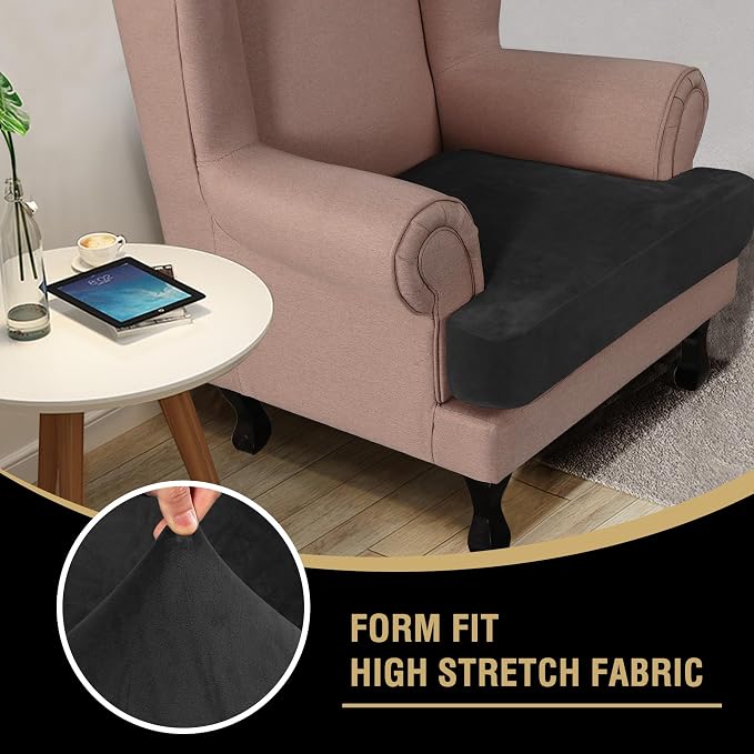 H.VERSAILTEX Stretch Velvet T Cushion Chair Covers - Image 6