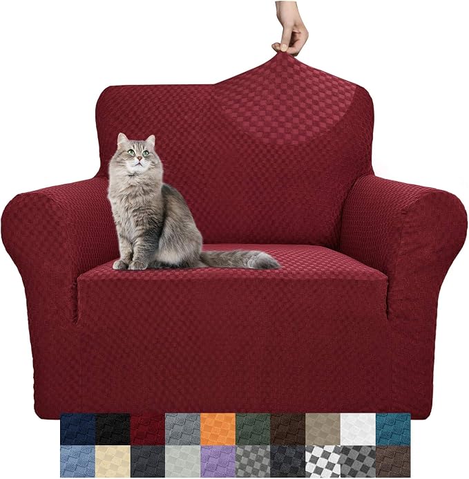 YEMYHOM Couch Cover Latest Jacquard Design High Stretch Sofa Chair Covers by YEMYHOM