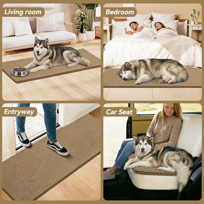 Bcoimo Super Absorbent Dog Door Mat, Pet Rugs - Image 6