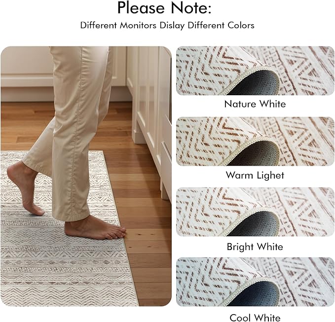 2x8 Washable Kitchen Runner Rug: Modern Moroccan Runners - Image 8