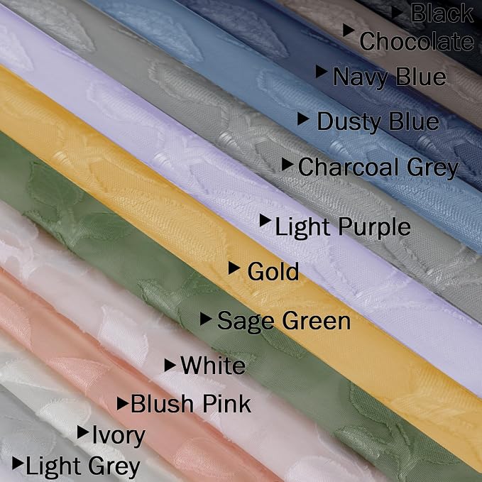 Chyhomenyc White Sheer Curtains 90 Inch Length 2 Panels Set, Light Filtering - Image 9