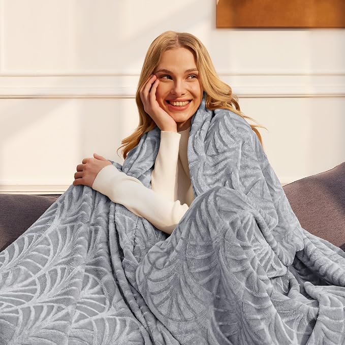 Whale Flotilla Flannel Fleece Twin Size Blanket - Image 2