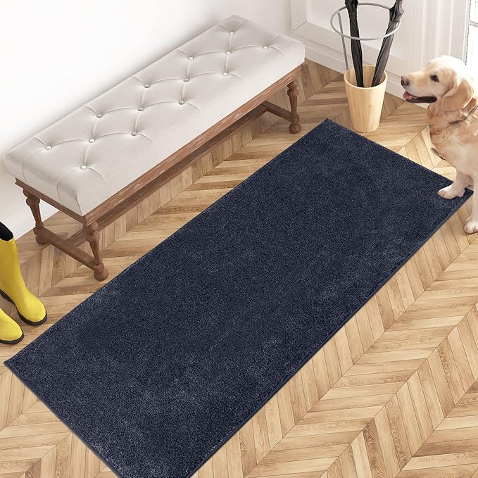 PURRUGS Dirt Trapping Door Mat 24" x 59", Non-Slip Machine Washable Entryway Rug by PURRUGS