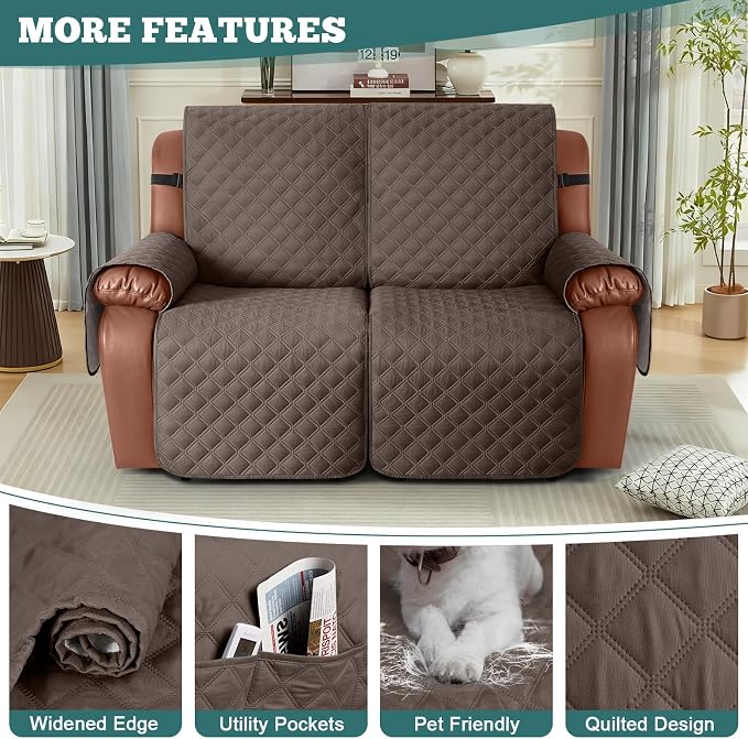 Ruaozz Waterproof Recliner Sofa Covers, 1-Piece Couch Covers - Image 5