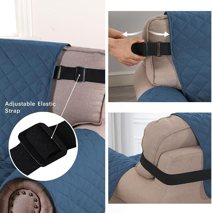 H.VERSAILTEX Water Resistant Chair Cover Reversible Chair Cover Protector - Image 4