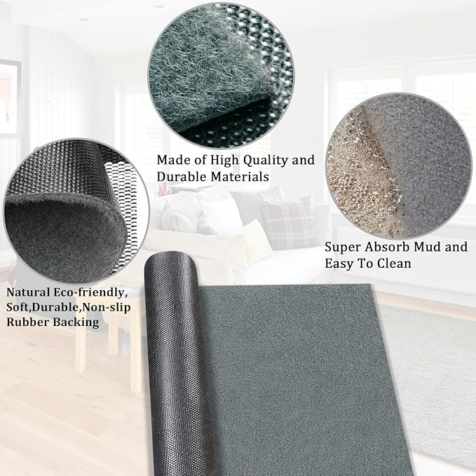 AAZZKANG Plain Doormat Set of 2 Front Door Floor Mat - Image 7