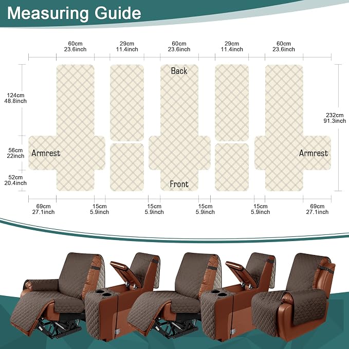 Ruaozz Waterproof Recliner Sofa Cover - Image 2
