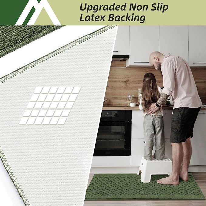 COSY HOMEER-Kitchen-Rugs-and-Mats 20"x48" Non Slip Kitchen Mats - Image 4