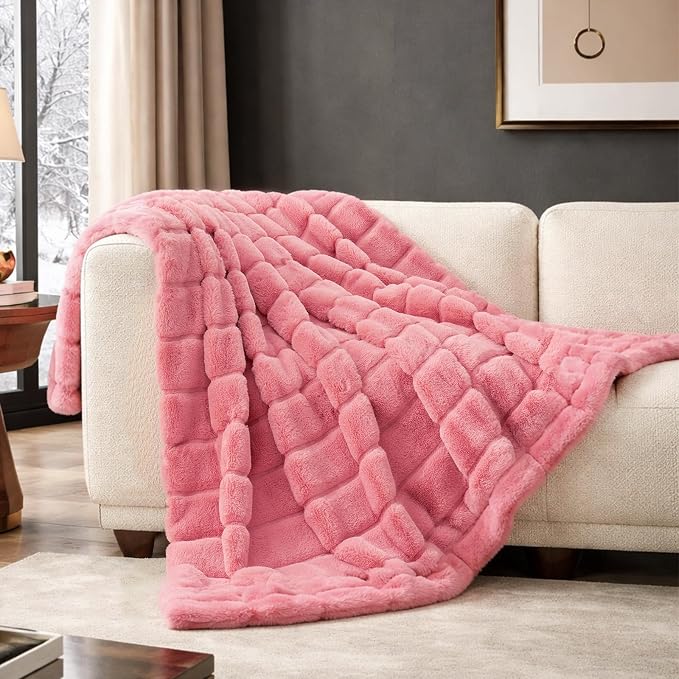 Cozy Bliss Faux Fur Throw Blanket by CozyBliss