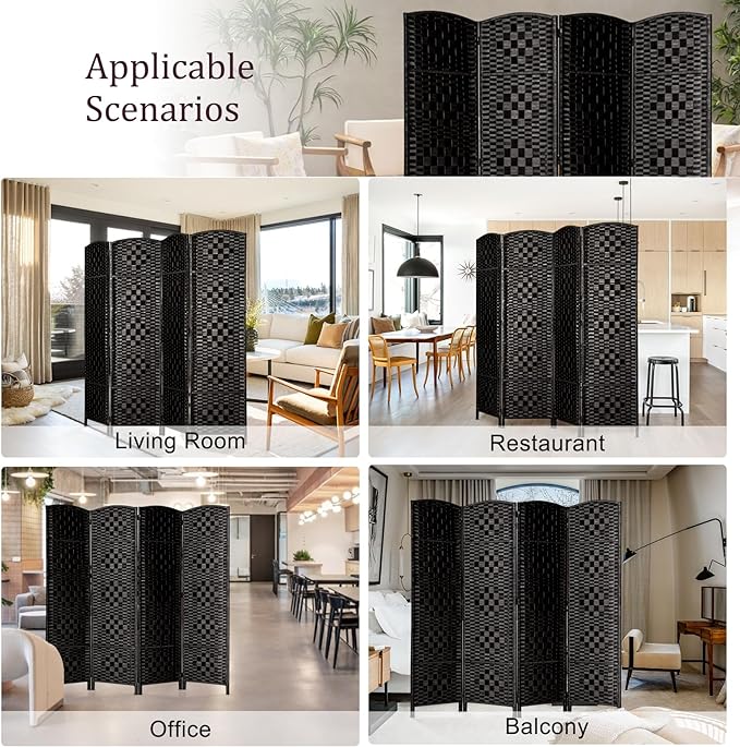 Rose Home Fashion 6 ft Tall Room Divider, Room Dividers and Folding Privacy - Image 7