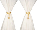 SUQ I OME 2 Pack of Luxury Crystal Beaded Magnetic Curtain Tieback and Holdback by SUQIOME