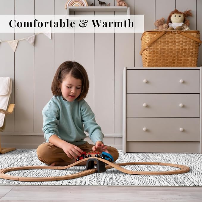 4x12 Washable Hallway Runner Rug：Moroccan Non-Slip Wide Runners - Image 3