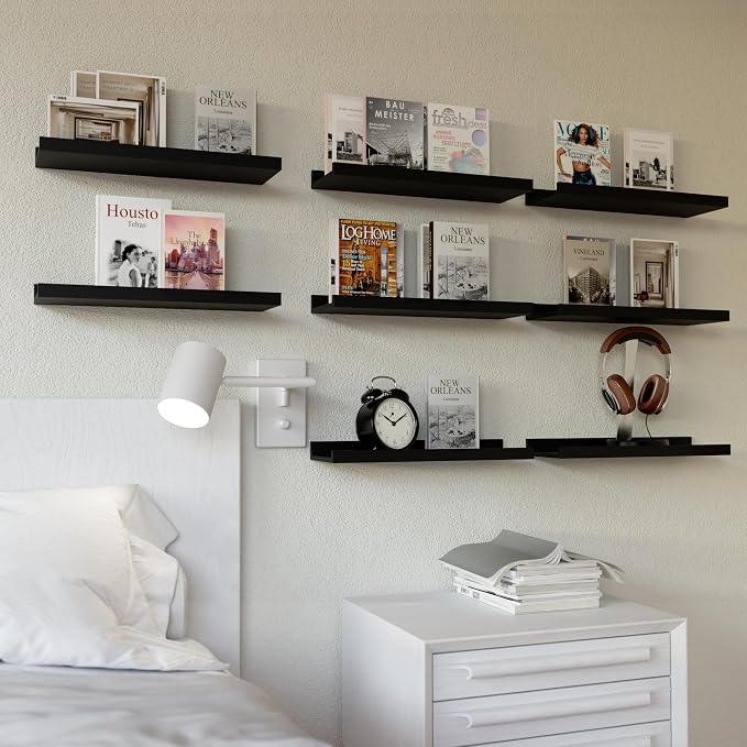 RICHER HOUSE Floating Wall Mounted Shelves, Kitchen Decor Storage - Image 2