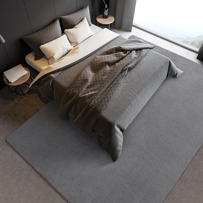 Soft Rugs for Living Room 6x9 Grey, Minimalist Area Rug for Bedroom Nursery - Image 6