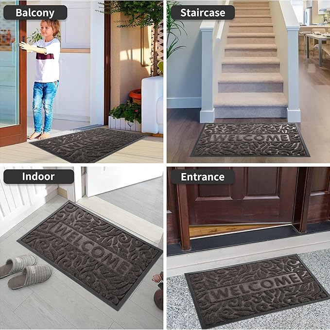 Yimobra Welcome Mat Outdoor 29.5x17, Waterproof Non-Slip Outdoor Mats - Image 5