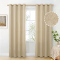 BGment Beige Linen Curtains 84 Inch Length 2 Panels by BGment
