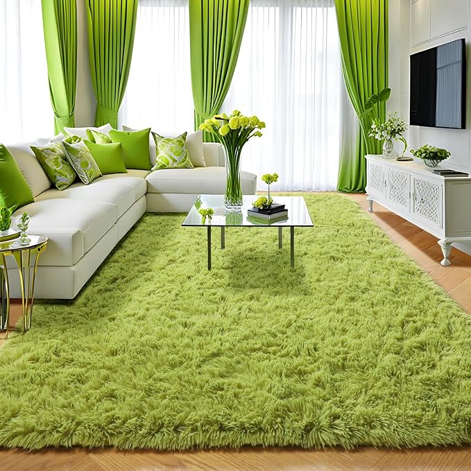 Amdrebio Grass Green Area Rugs 8x10 - Image 8