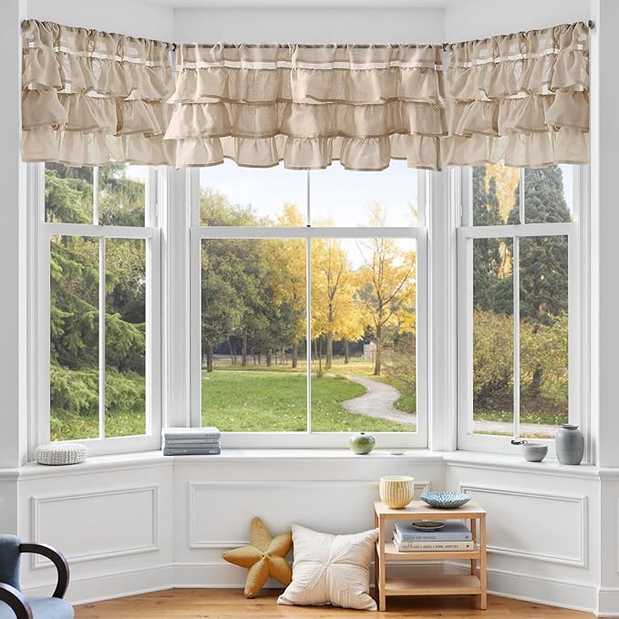 jinchan Ruffled Valance Curtain - Image 4