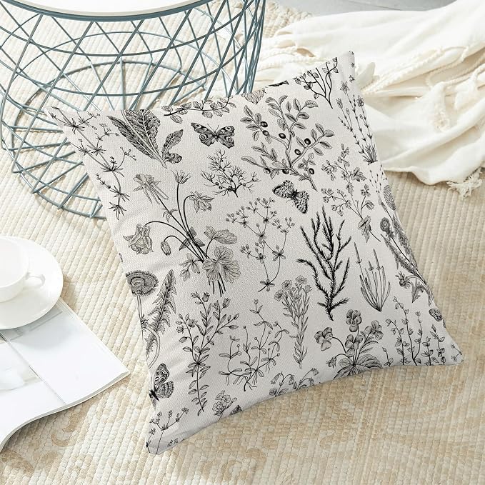 AEIOAE Spring Pillow Covers 24x24 Inch Set of 2, Seasonal Floral Outdoor - Image 4