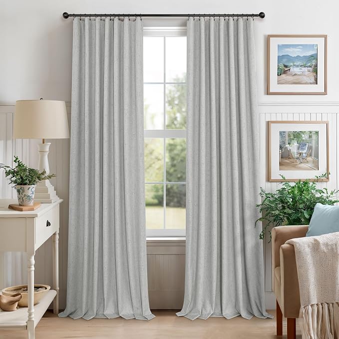 Light Grey Black Out Curtains 72 Inch Long - Image 8