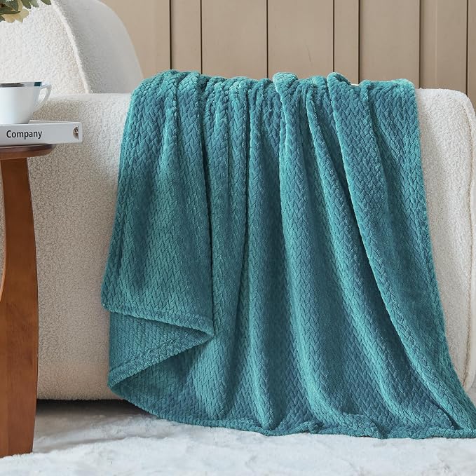 NEWCOSPLAY Super Soft Throw Blanket Dark Blue Premium Silky Flannel Fleece - Image 3