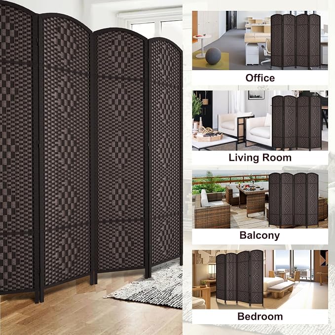 Rose Home Fashion 6 ft Tall Room Divider, Room Dividers and Folding Privacy - Image 8