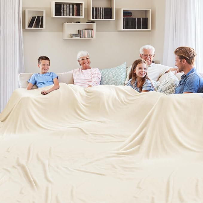 Edenleaf Big Oversized Soft Blanket, Giant Fleece Companion 120x120, California by Edenleaf