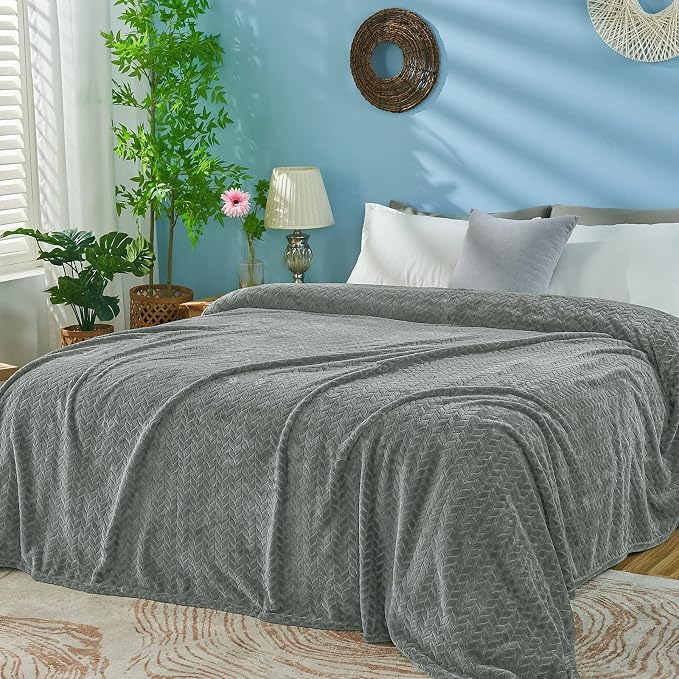 inhand Grey Fleece King Blanket by inhand